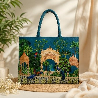 Imperial Bloom Canvas Bag