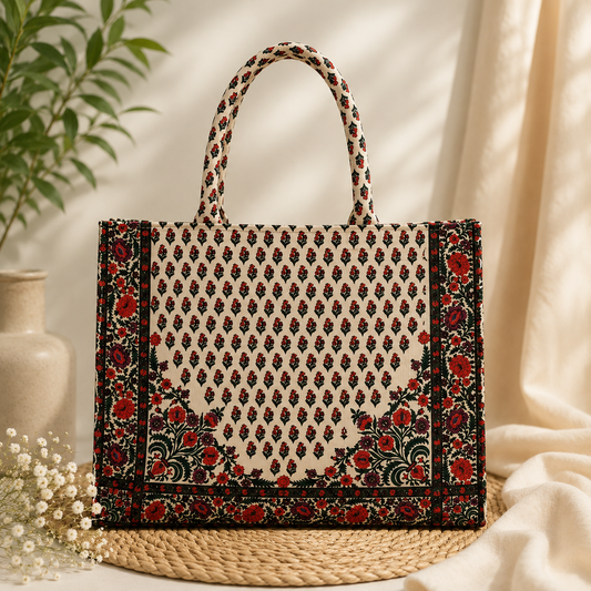 Blossom Muse Canvas Bag