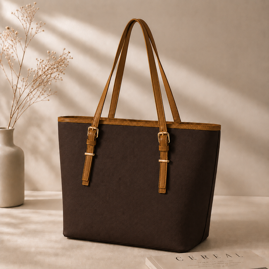 Brown & Mustard Shoulder Bag
