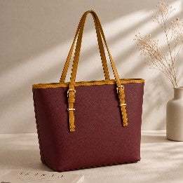 Maroon & Mustard Shoulder Bag